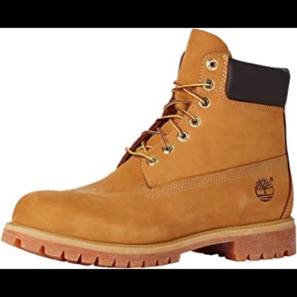 TIMBERLAND® PREMIUM 6-INCH WATERPROOF BOOTS Wheat Nubuck size 6 - Picture 1 of 6